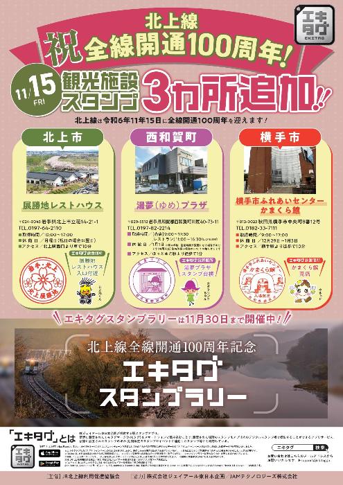 エキタグ観光施設スタンプチラシ