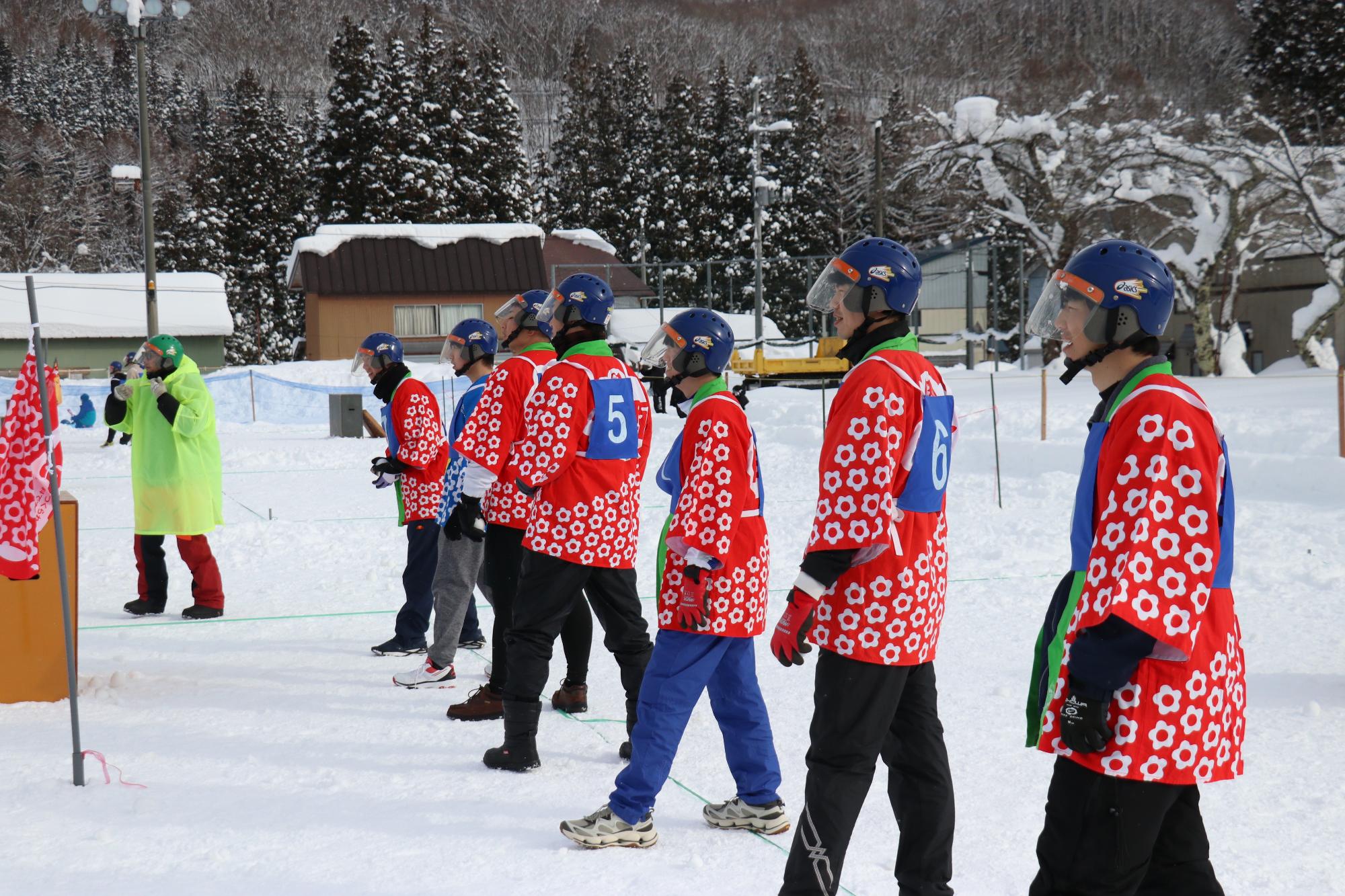 試合開始前　森永製菓
