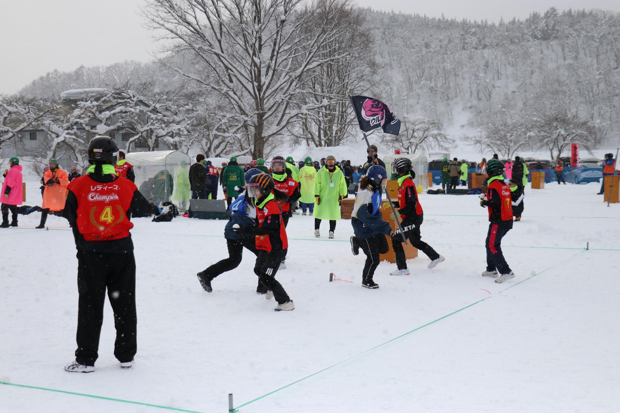 フラッグゲット　岩大ラクロス部