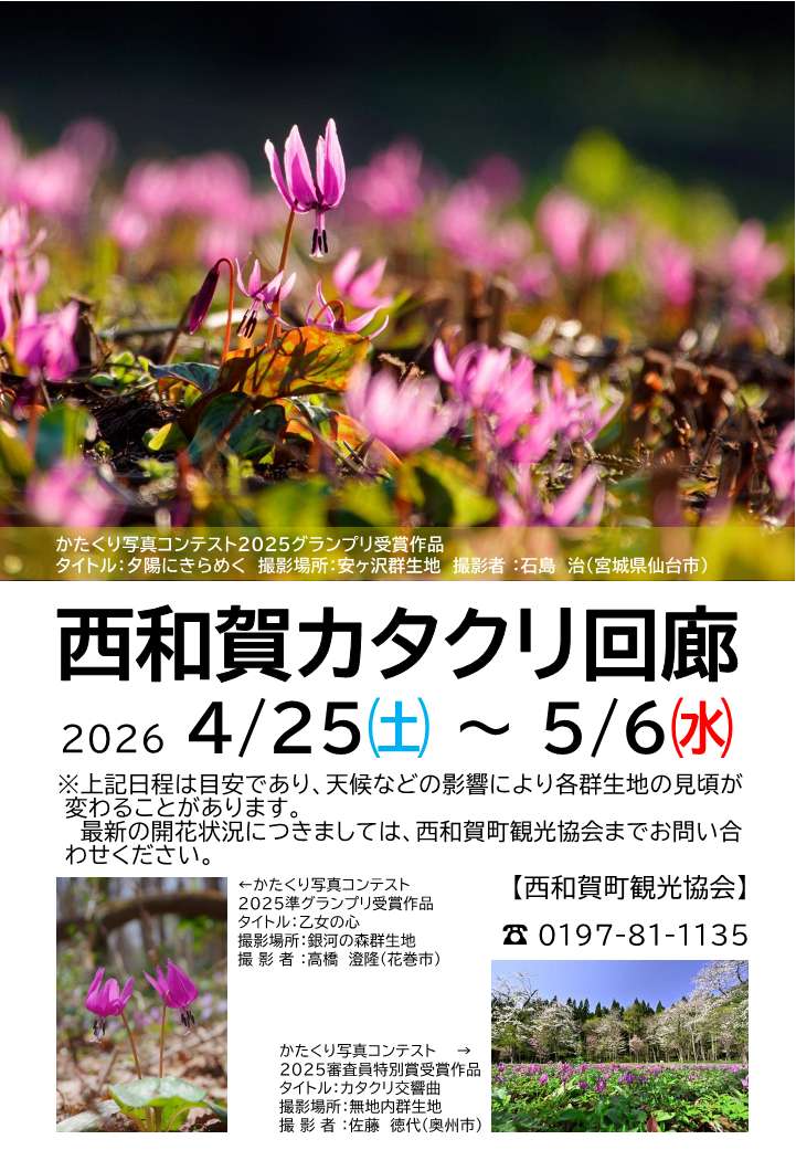 カタクリ回廊チラシ※地図無