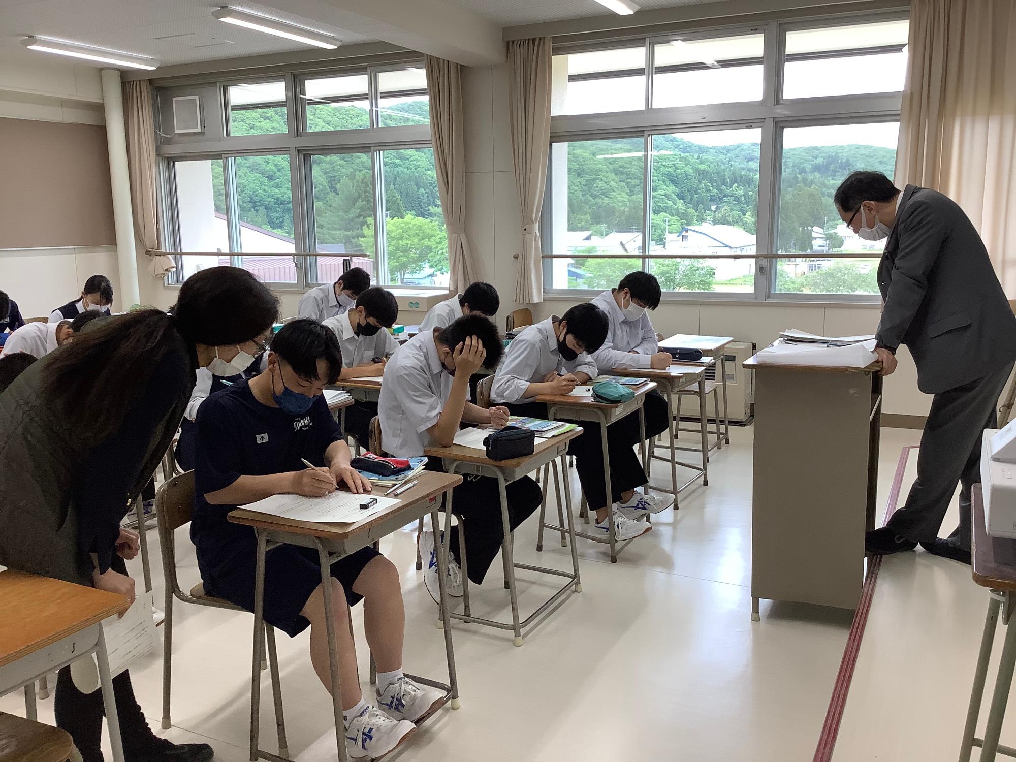 習熟度別授業の様子
